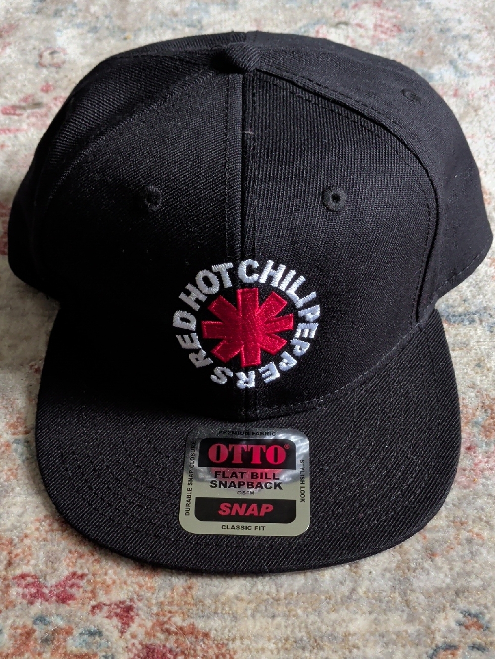 Black and Red Red Hot Chili Peppers Snapback